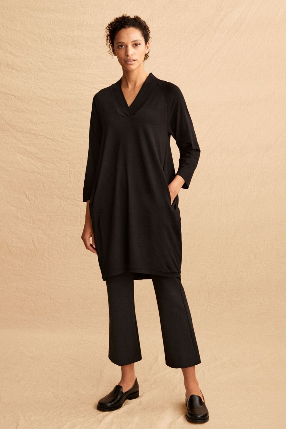 GRITTA JERSEY TUNIC | COL=BLACK