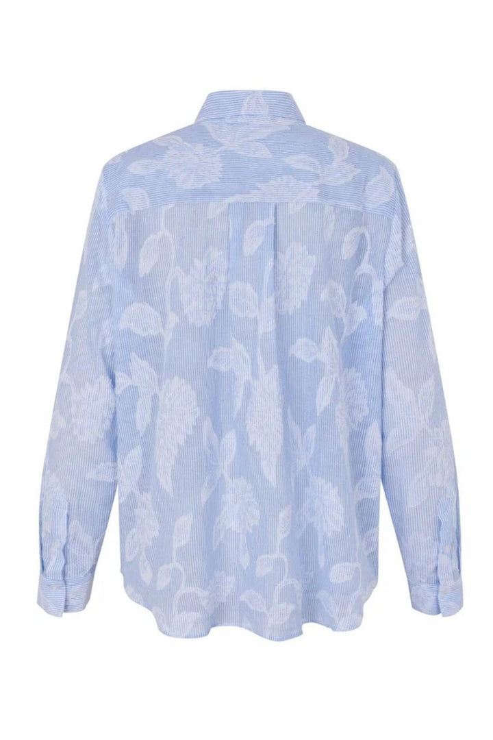 IMMA JACQUARD STRIPE SHIRT | COL=PLACID BLUE