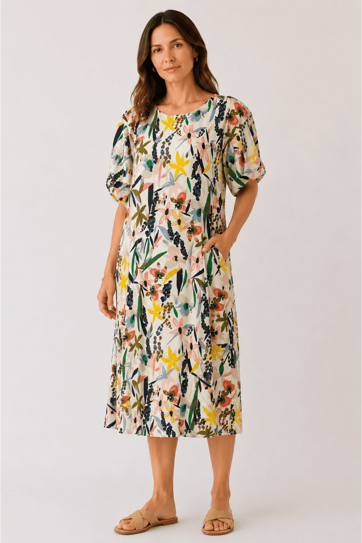 NABI DRESS | COL=WHITE CAP