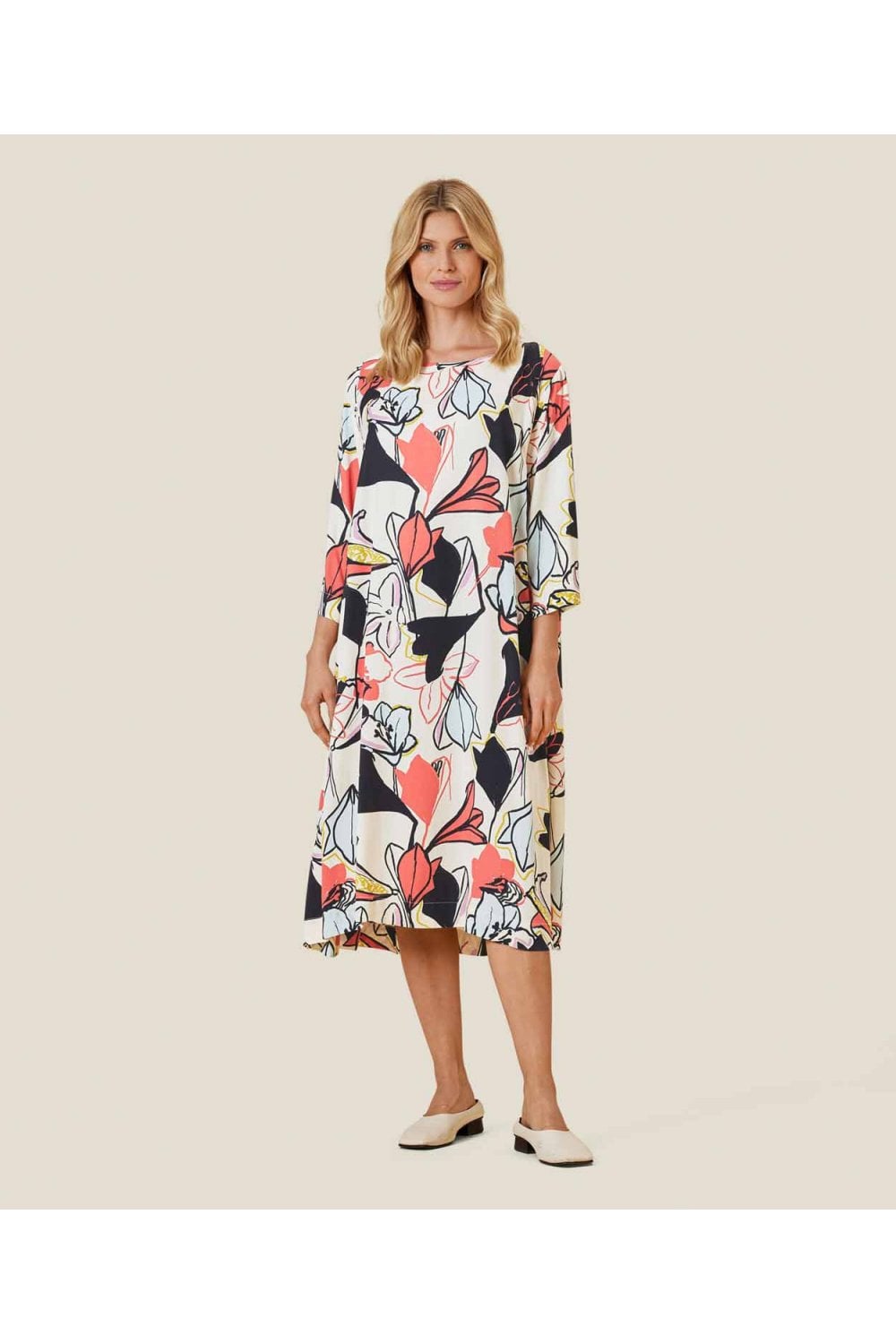 NABIA DRESS | COL=SPICED CORAL