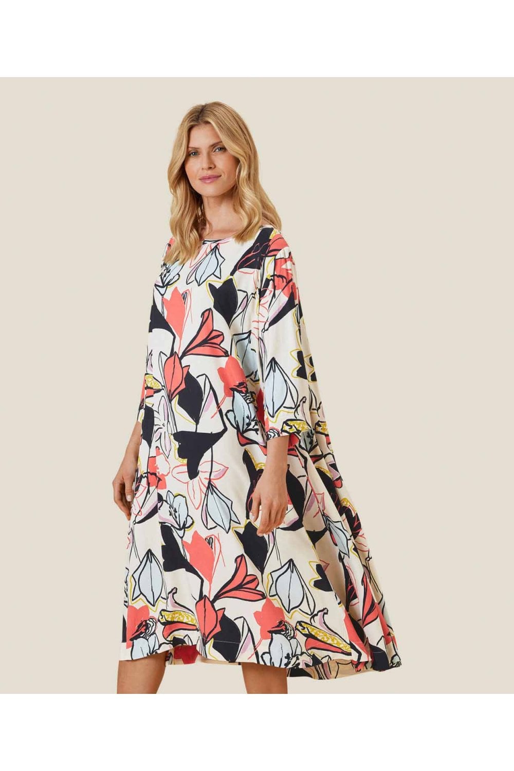 NABIA DRESS | COL=SPICED CORAL