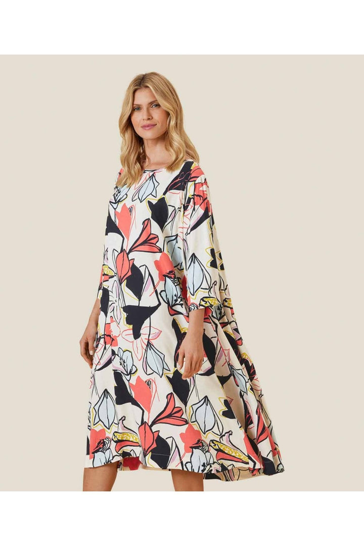 NABIA DRESS | COL=SPICED CORAL