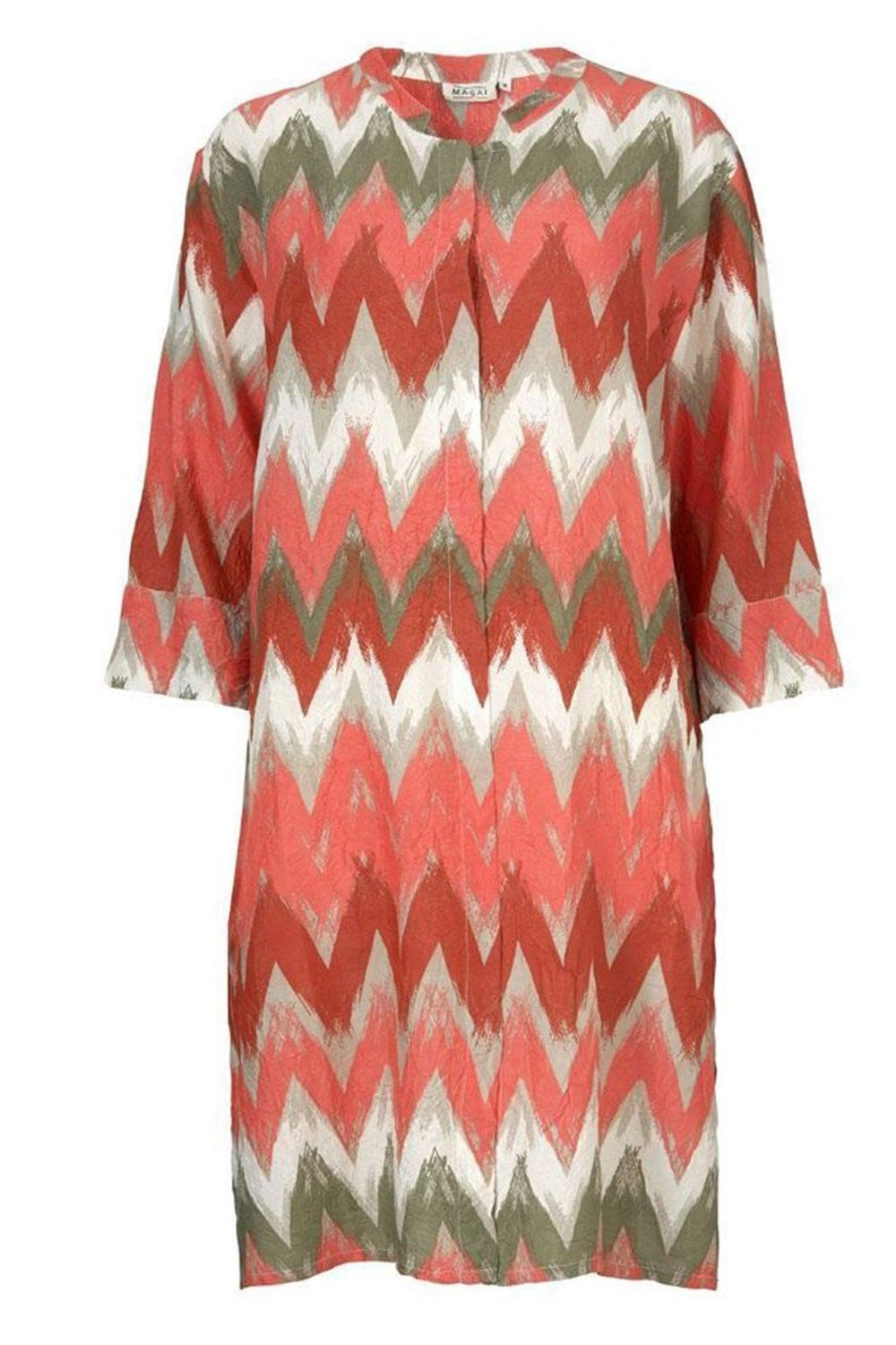NINES DRESS | COL=CORAL