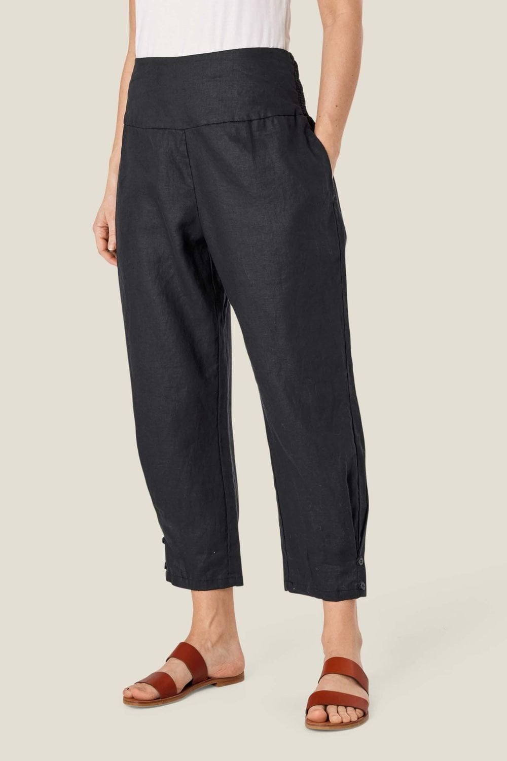 PENNA TROUSERS | COL=BLACK,TIGER LILLY