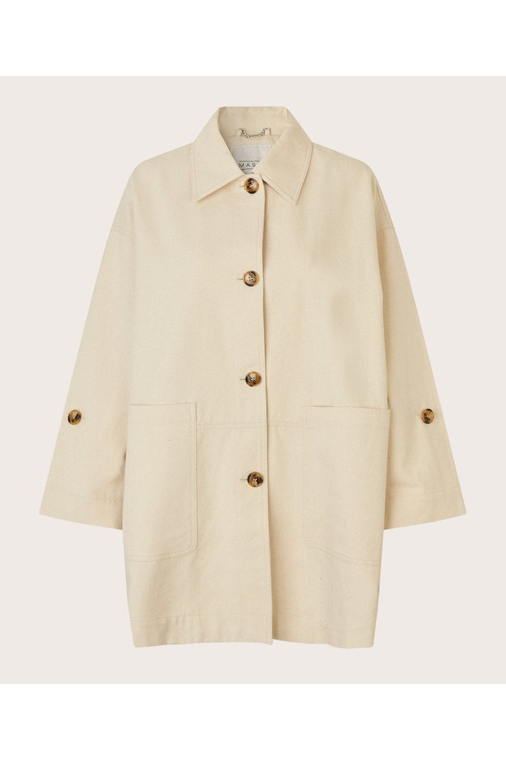 TEDDIE COAT | COL=OYSTER