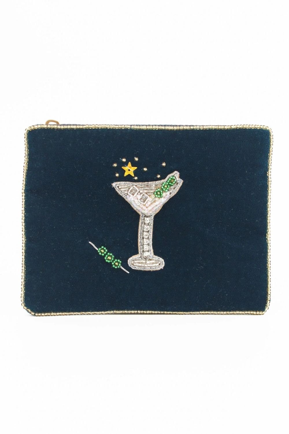 MARTINI ON BLUE SMALL POUCH | COL=MIX