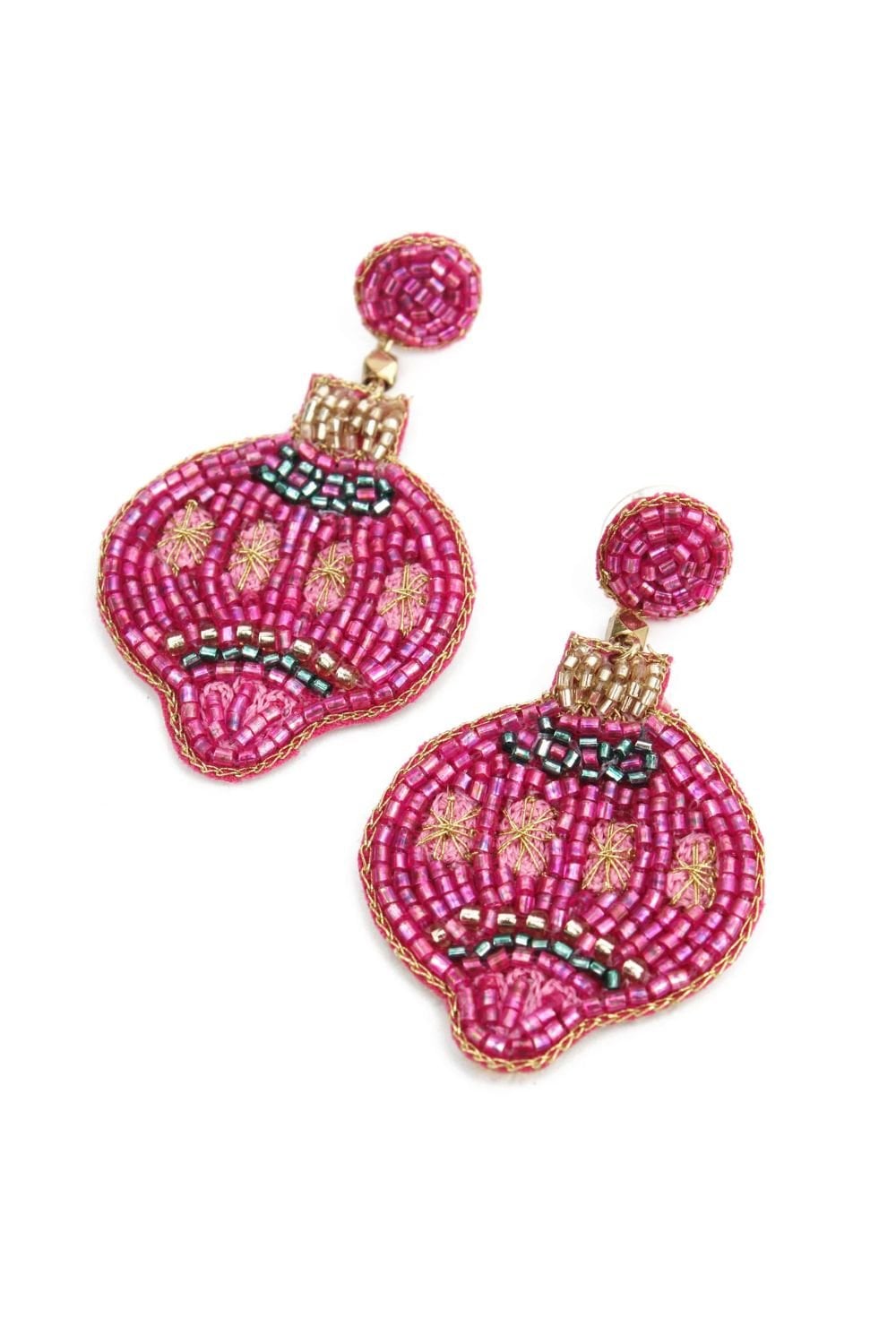 PINK STAR BAUBLE EARINGS | COL=MIX