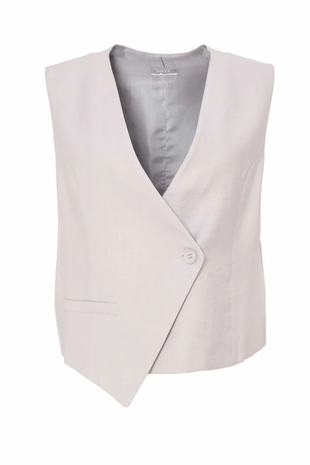 ASYMMETRIC STYLE WAISTCOAT | COL=SILVER