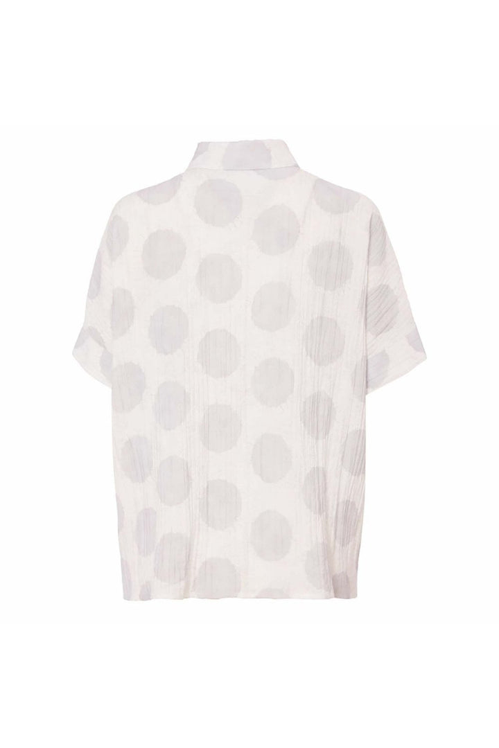 CRINKLE SPOT SHIRT WITH POCKET DETAIL | COL=SILVER