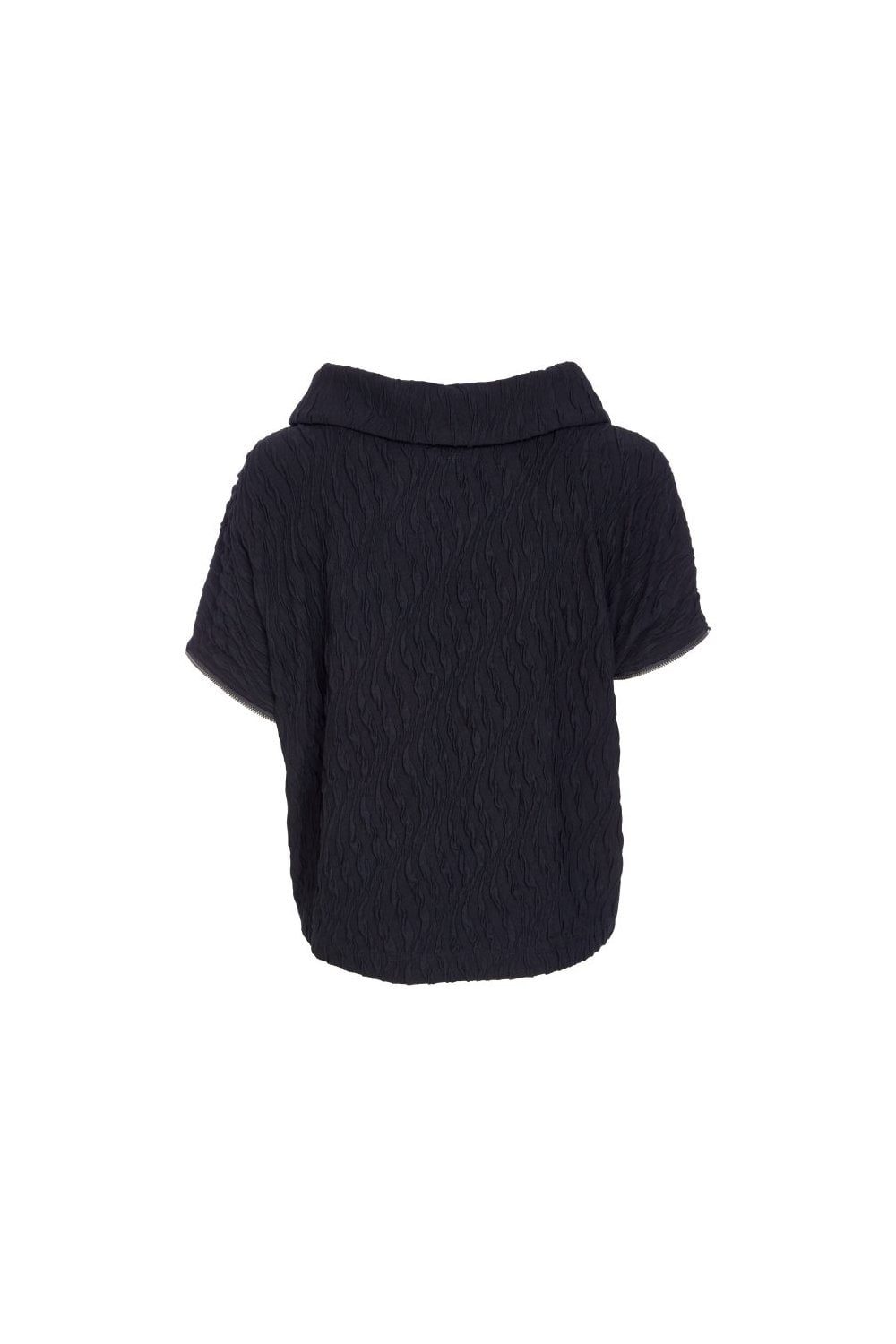 EMBOSSED KNIT TOP | COL=BLACK