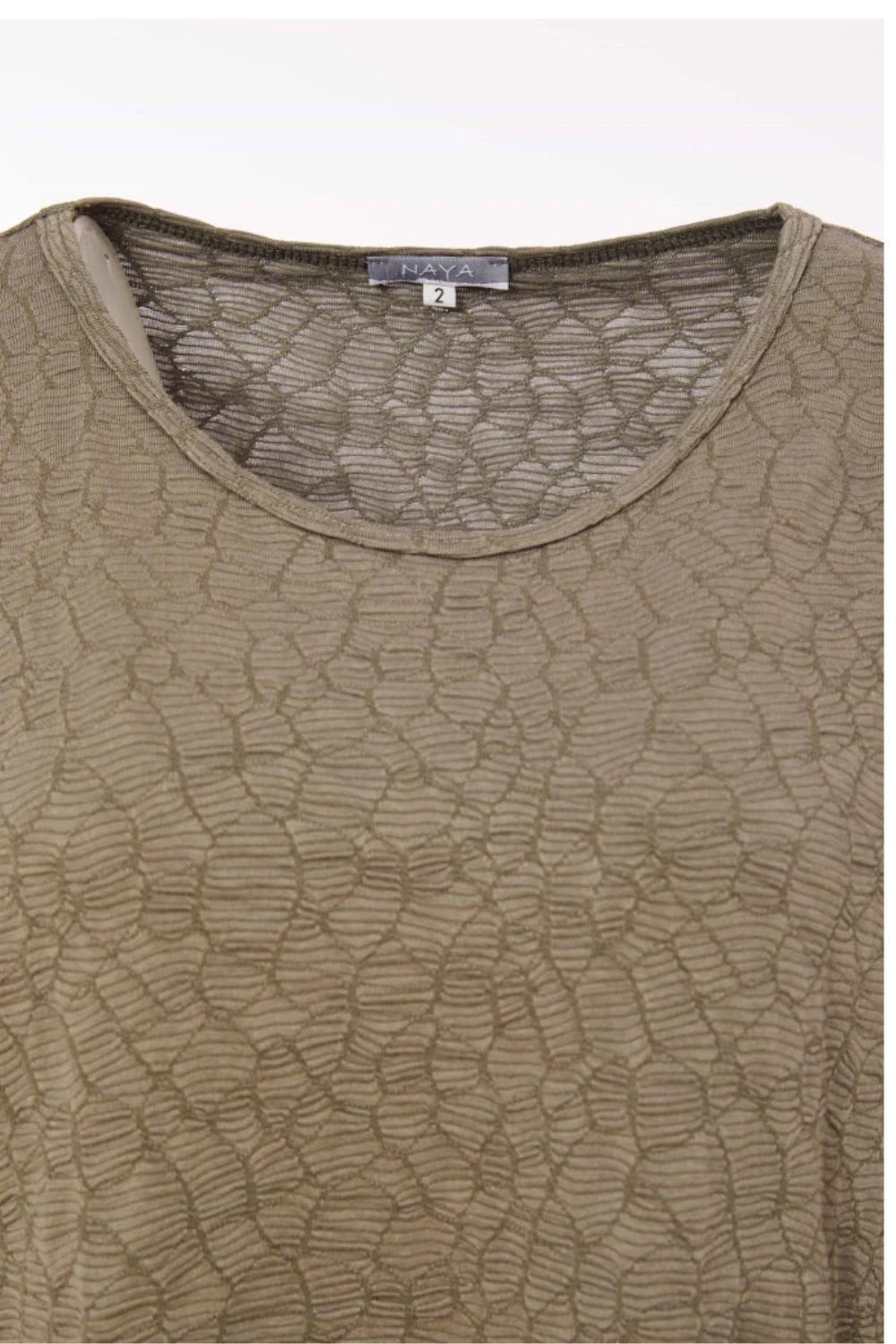 EMBOSSED TOP WITH ZIP DETAIL | COL=ARMY