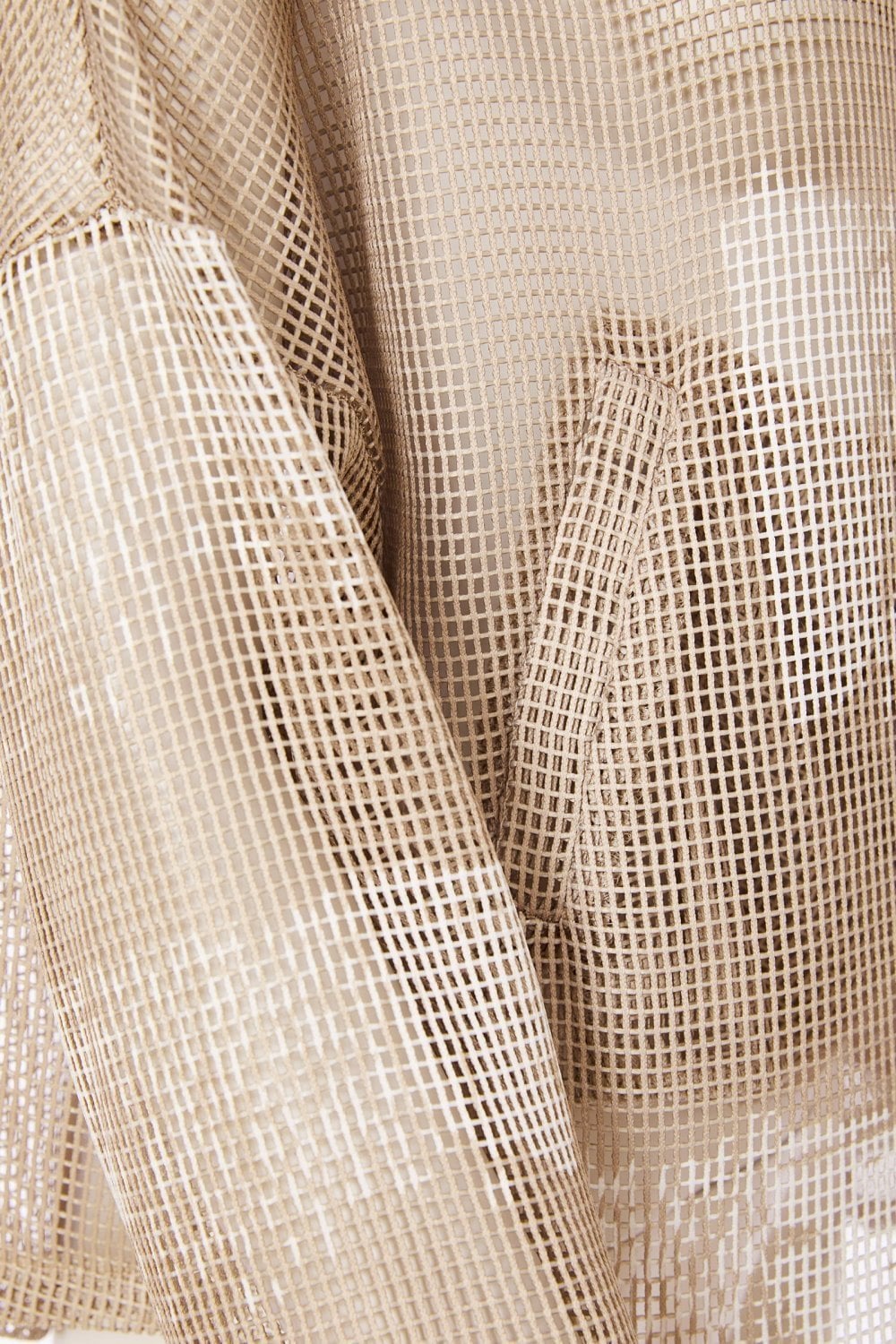 FADED BLOCK FUNNEL NECK TOP | COL=FUDGE