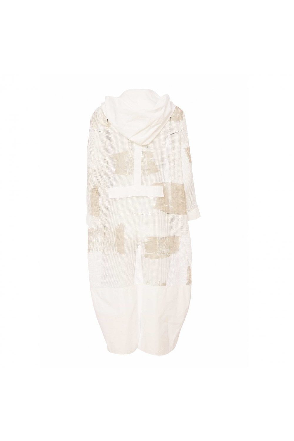 FADED BLOCK PRINT JACKET WITH CONTRAST PANELS | COL=WHITE