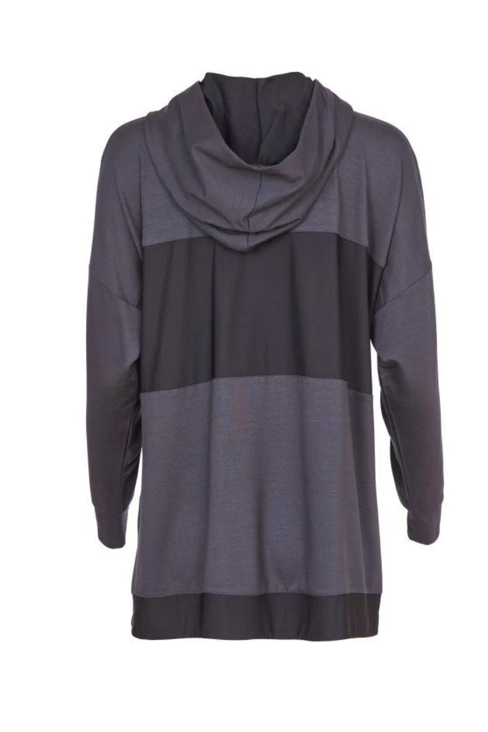 HHOODED JACKET WITH CONTRAST PANELS | COL=ANTHRACITE