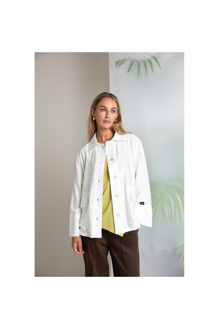 JACKET WITH POCKET DETAIL | COL=WHITE