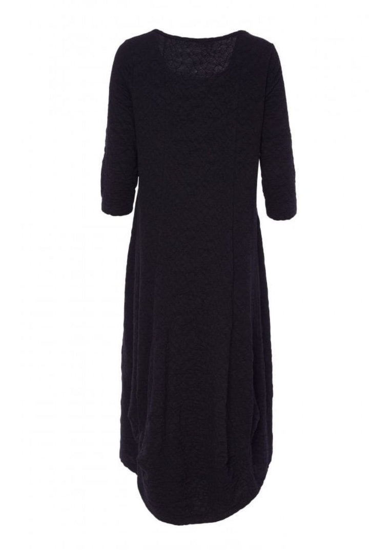 JACQUARD JERSEY DRESS | COL=BLACK