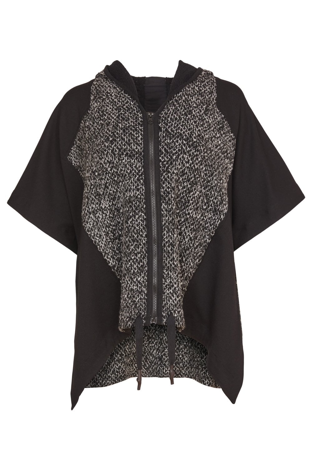 JACQUARD KNIT HOODED TOP | COL=MIX