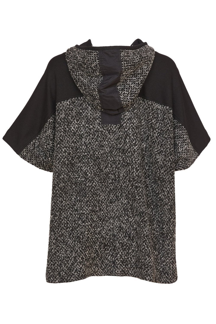 JACQUARD KNIT HOODED TOP | COL=MIX