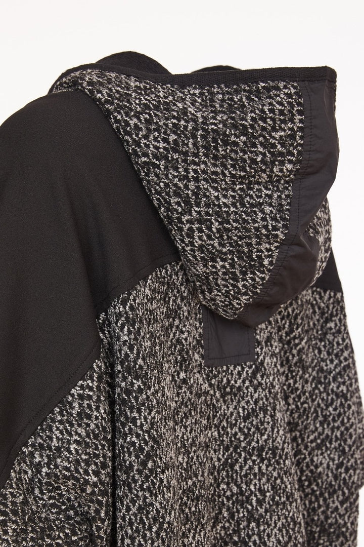 JACQUARD KNIT HOODED TOP | COL=MIX