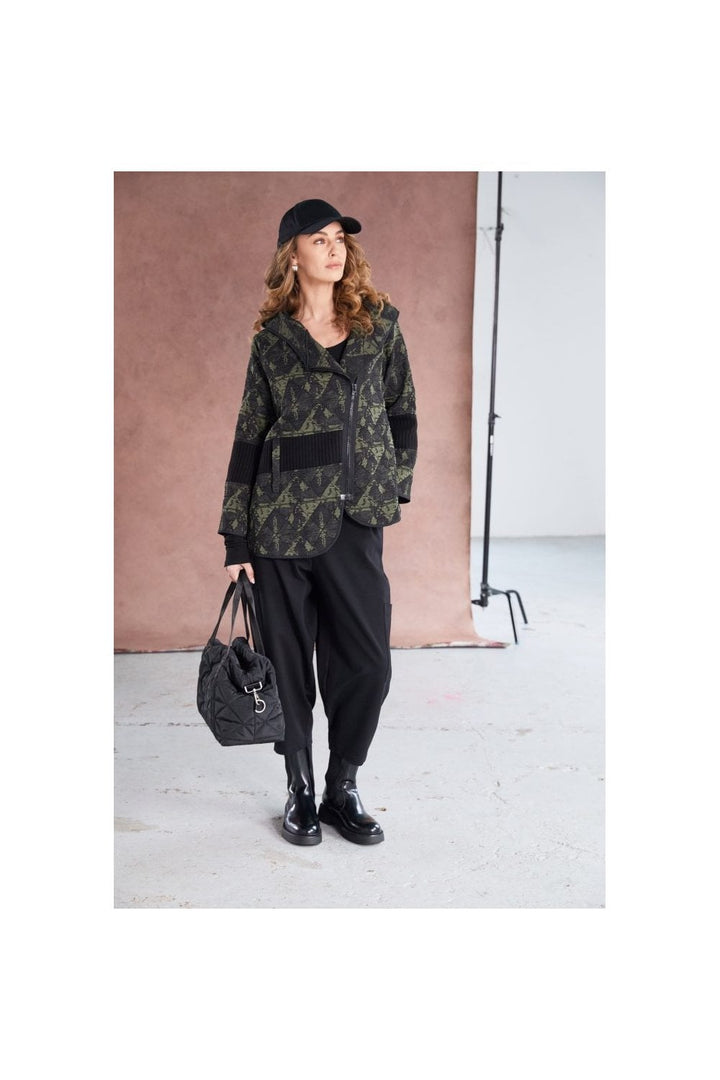 JAQUARD PRINT JACKET | COL=MIX