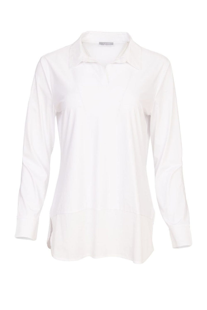 JERSEY HEM PANEL TOP | COL=WHITE