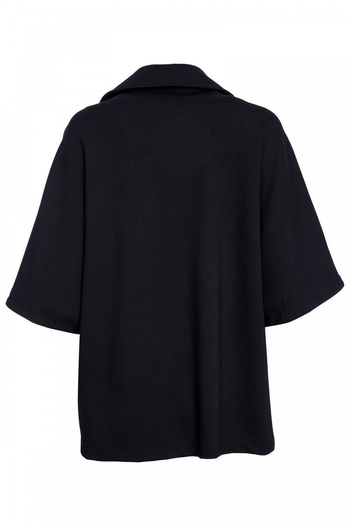 KNITTED PANELS JACKET | COL=BLACK