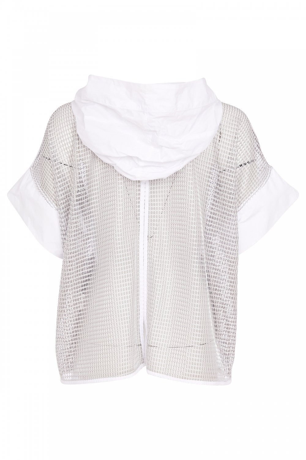 MESH TOP WITH CONTRAST POCKET | COL=SILVER