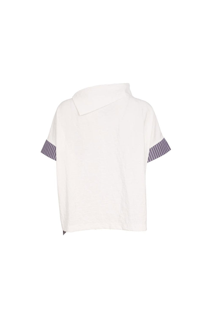 PLACEMENT PRINT TOP WITH STRIPED SECTIONS | COL=MIX
