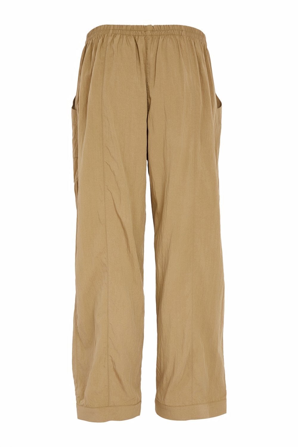PULL UP TROUSER WITH ZIP DETAIL | COL=TAN