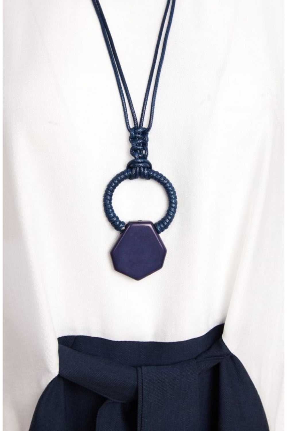 ROUND NECK DRESS WITH CONTRAST COLOUR SKIRT | COL=ECLIPSE