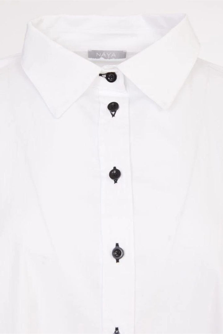 SHIRT WITH SPOT PRINT BACK | COL=BLACK/WHITE