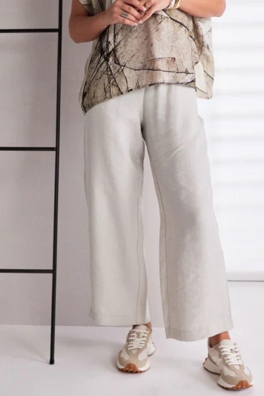 SOFT PULL UP TROUSER | COL=ASH