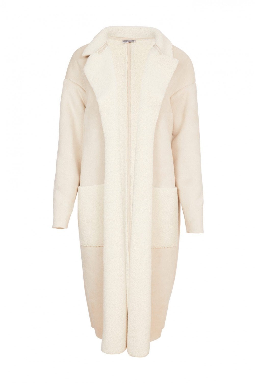 SUEDE COAT | COL=CREAM
