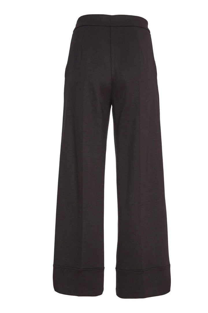 TURN UP TROUSER WITH SIDE POCKET | COL=BLACK