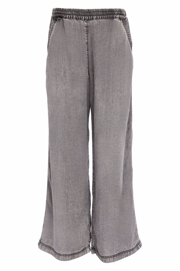 WIDE LEG TENCIL TROUSER | COL=GRANITE