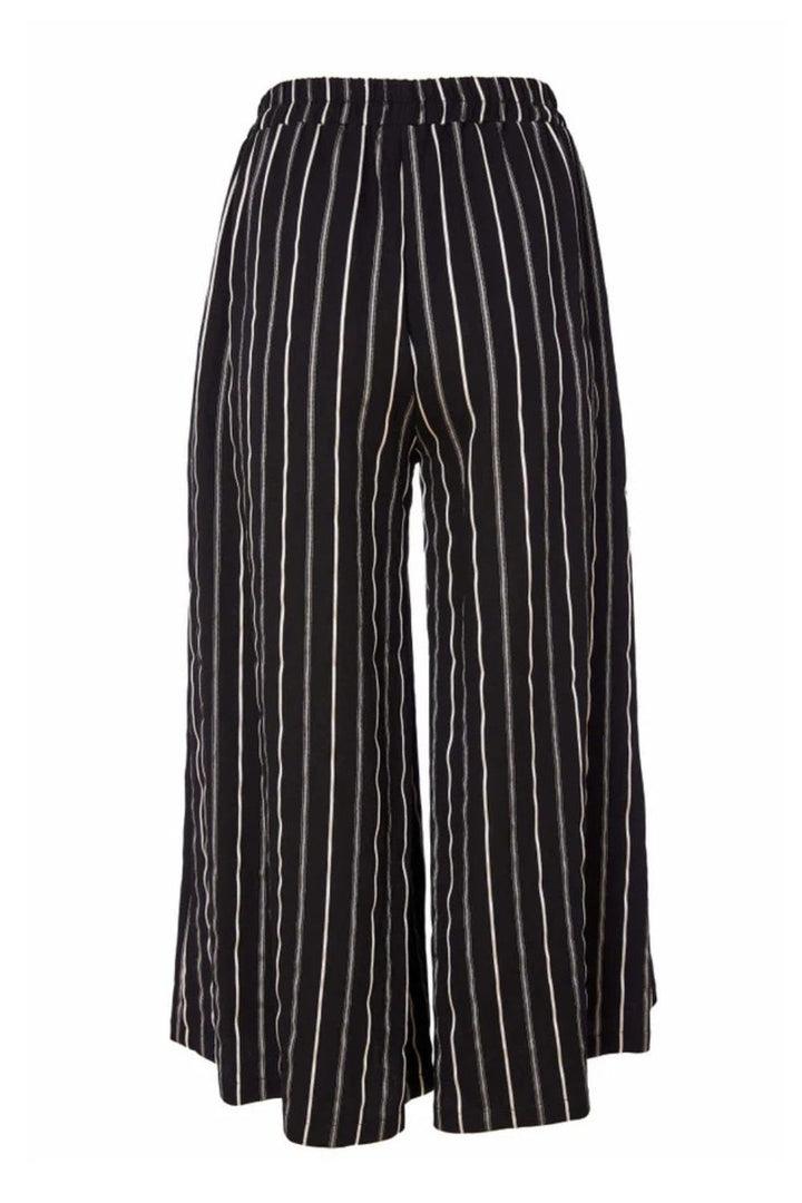 WIDE LEG STRIPE TROUSER | COL=BLACK/WHITE