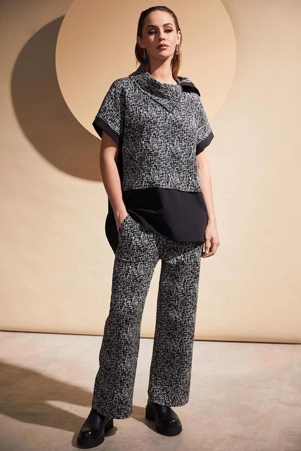 WOOL MIX TROUSER | COL=SAND