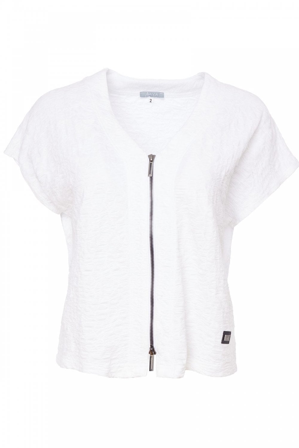 ZIP DETAIL TOP | COL=WHITE