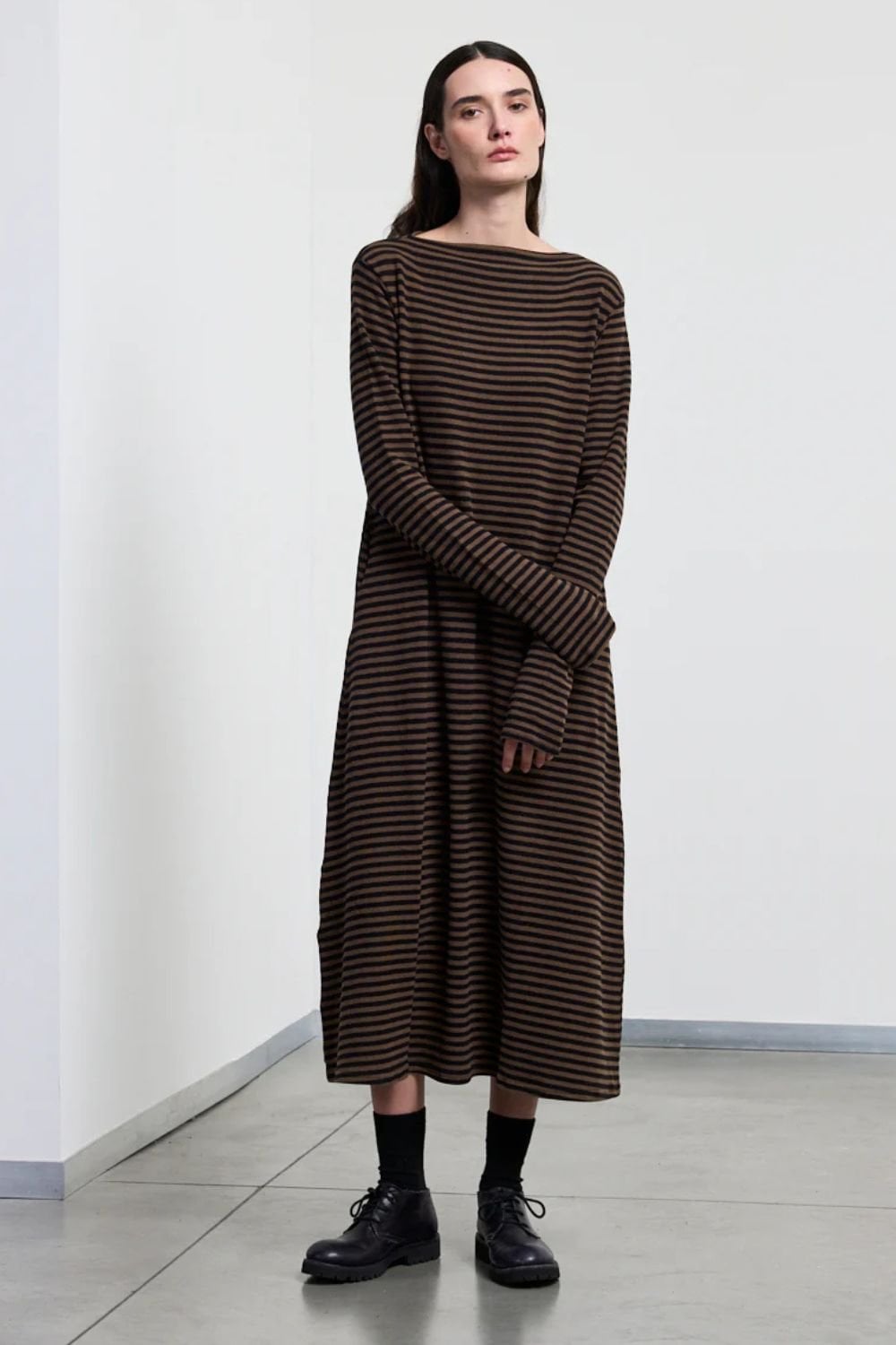 LONG DRESS | COL=TABACCO