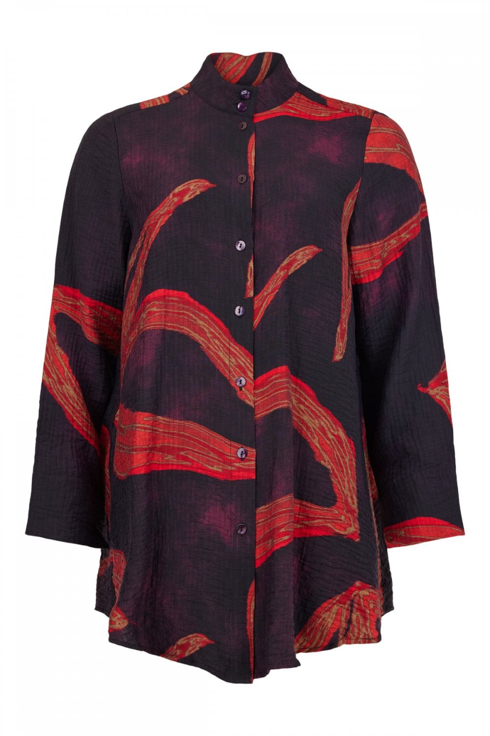 ABSTRACT SHIRT | COL=PRUNE