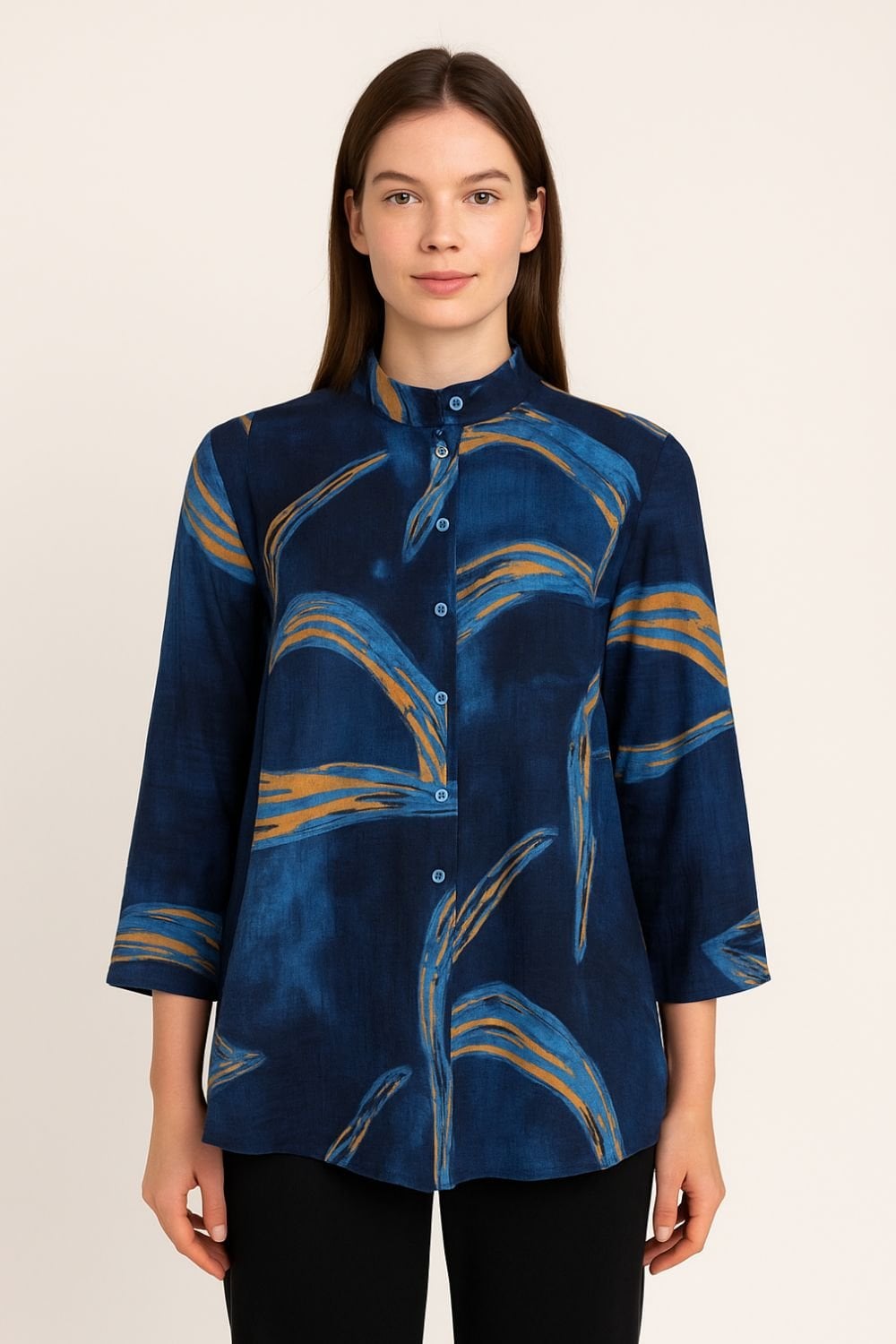 ABSTRACT SHIRT | COL=NAVY