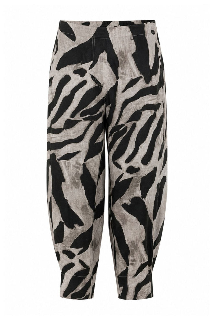 ANIMAL PRINT TROUSER | COL=SAND