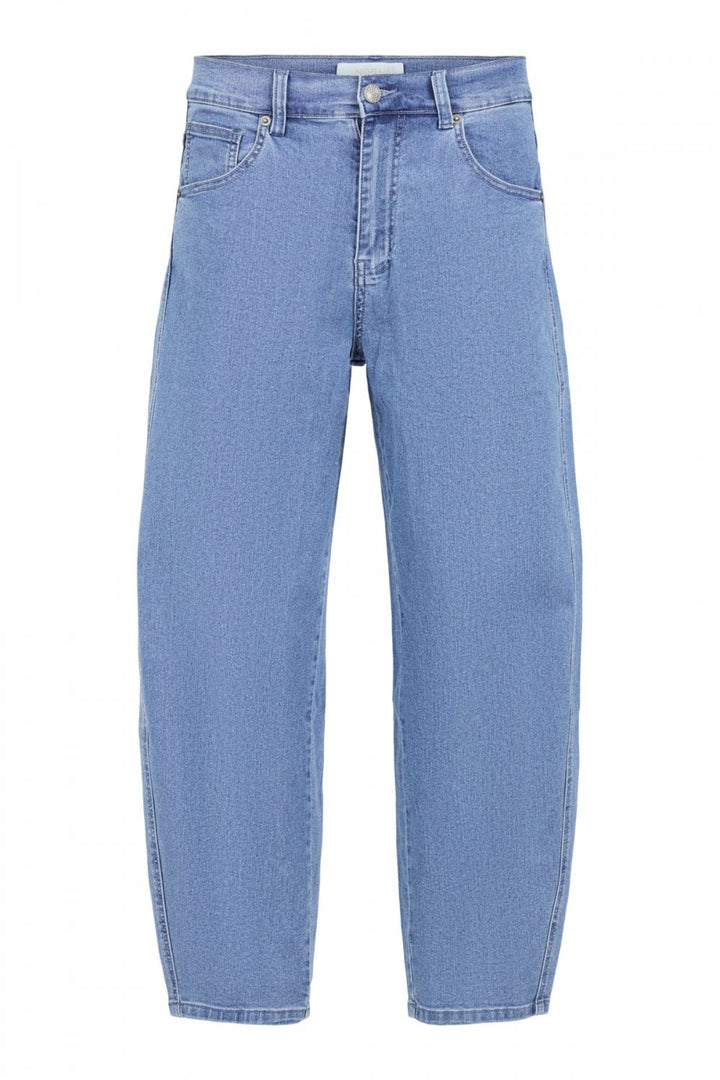 DENIM BARREL LEG JEAN | COL=DENIM
