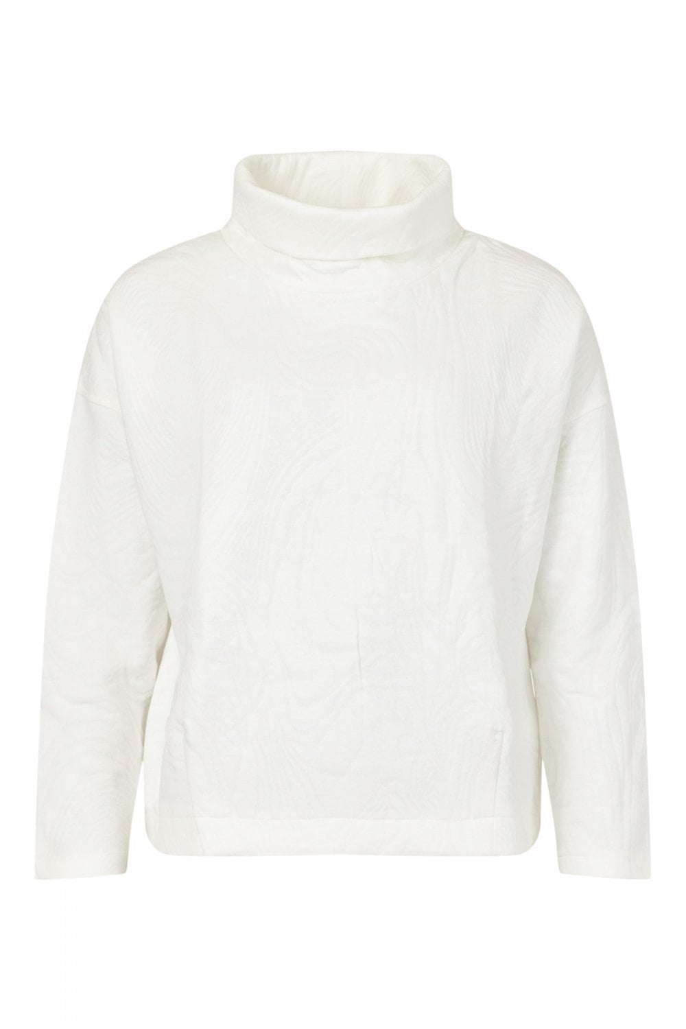HIGH NECK PULLOVER | COL=CREAM