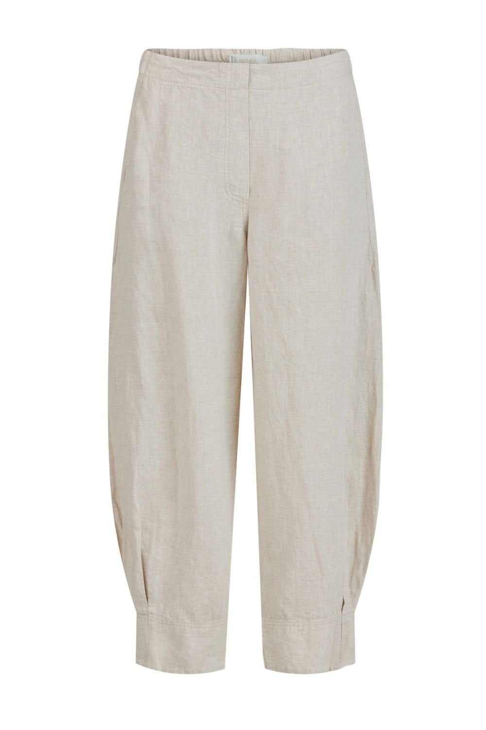 NOEN LINEN TROUSERS | COL=LIGHT TAUPE,PINK