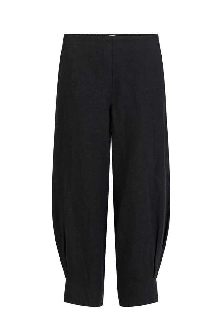 NOEN LINEN TROUSERS | COL=BLACK
