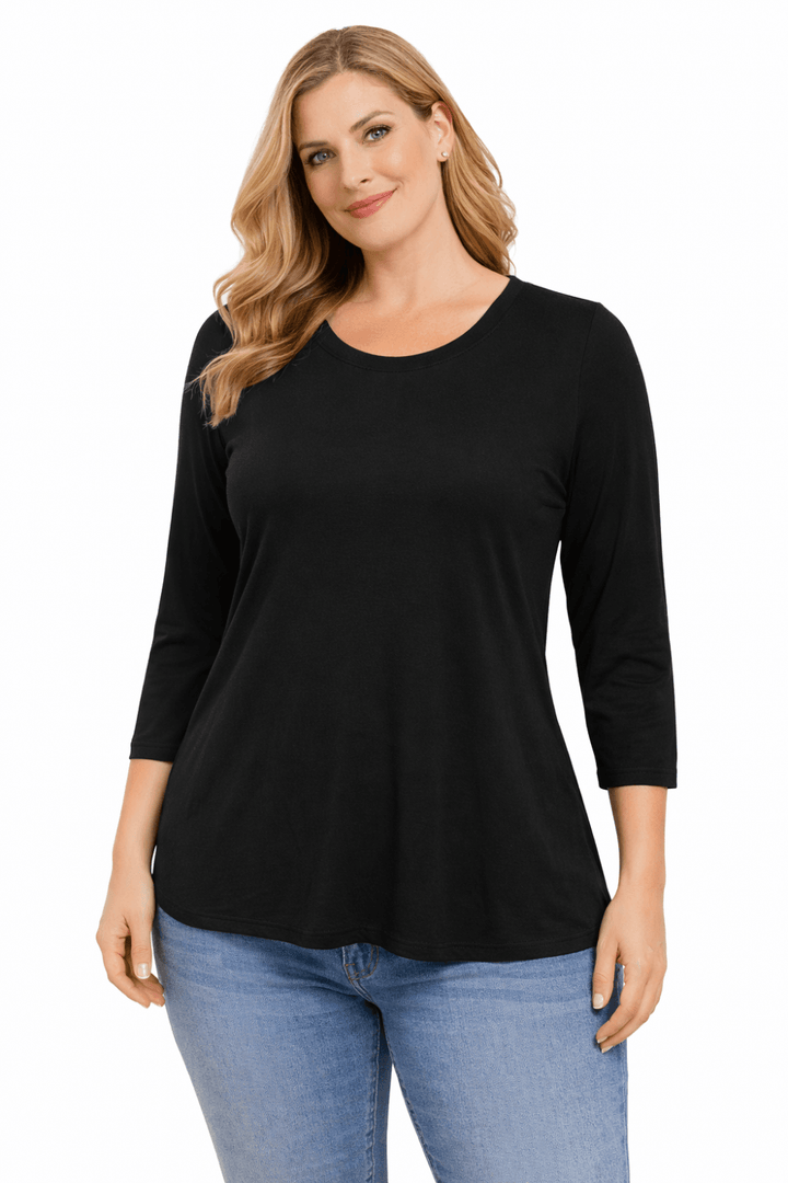 LONG SLEEVE TOP | COL=BLACK