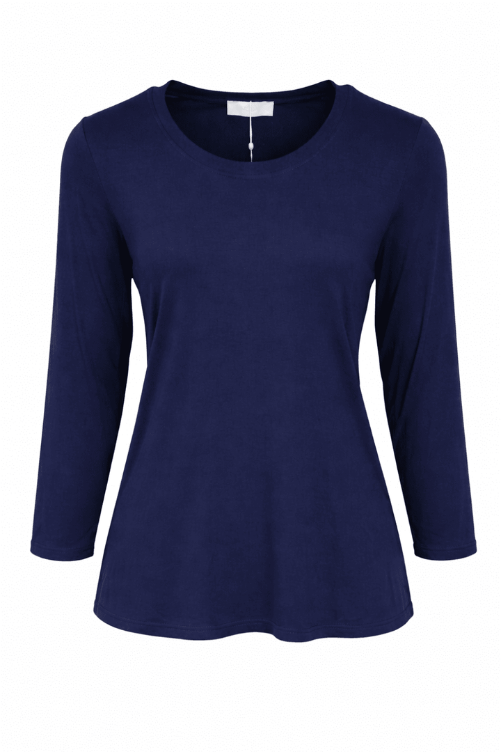 LONG SLEEVE TOP | COL=NAVY