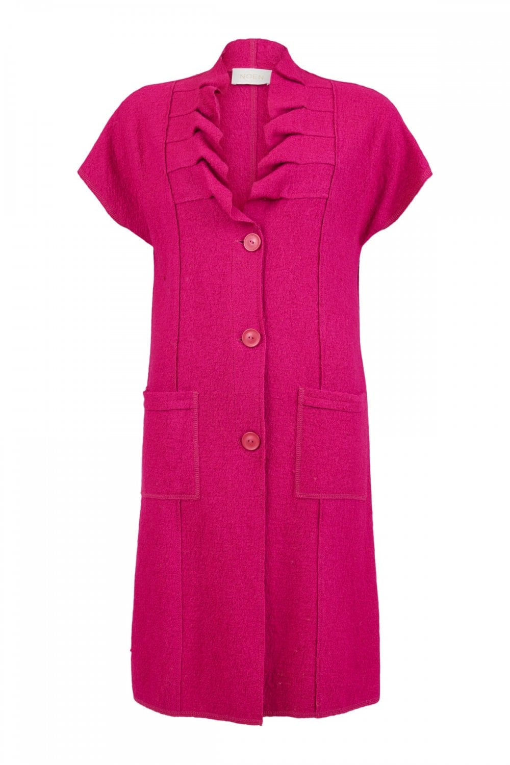 LONGLINE WAISTCOAT | COL=ROSE PINK