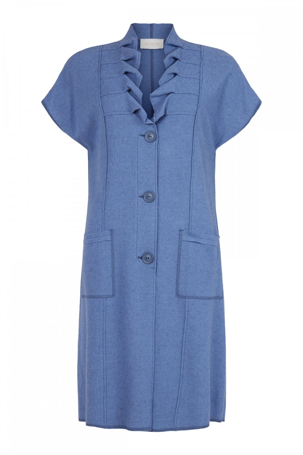 LONGLINE WAISTCOAT | COL=STONEWASH BLUE